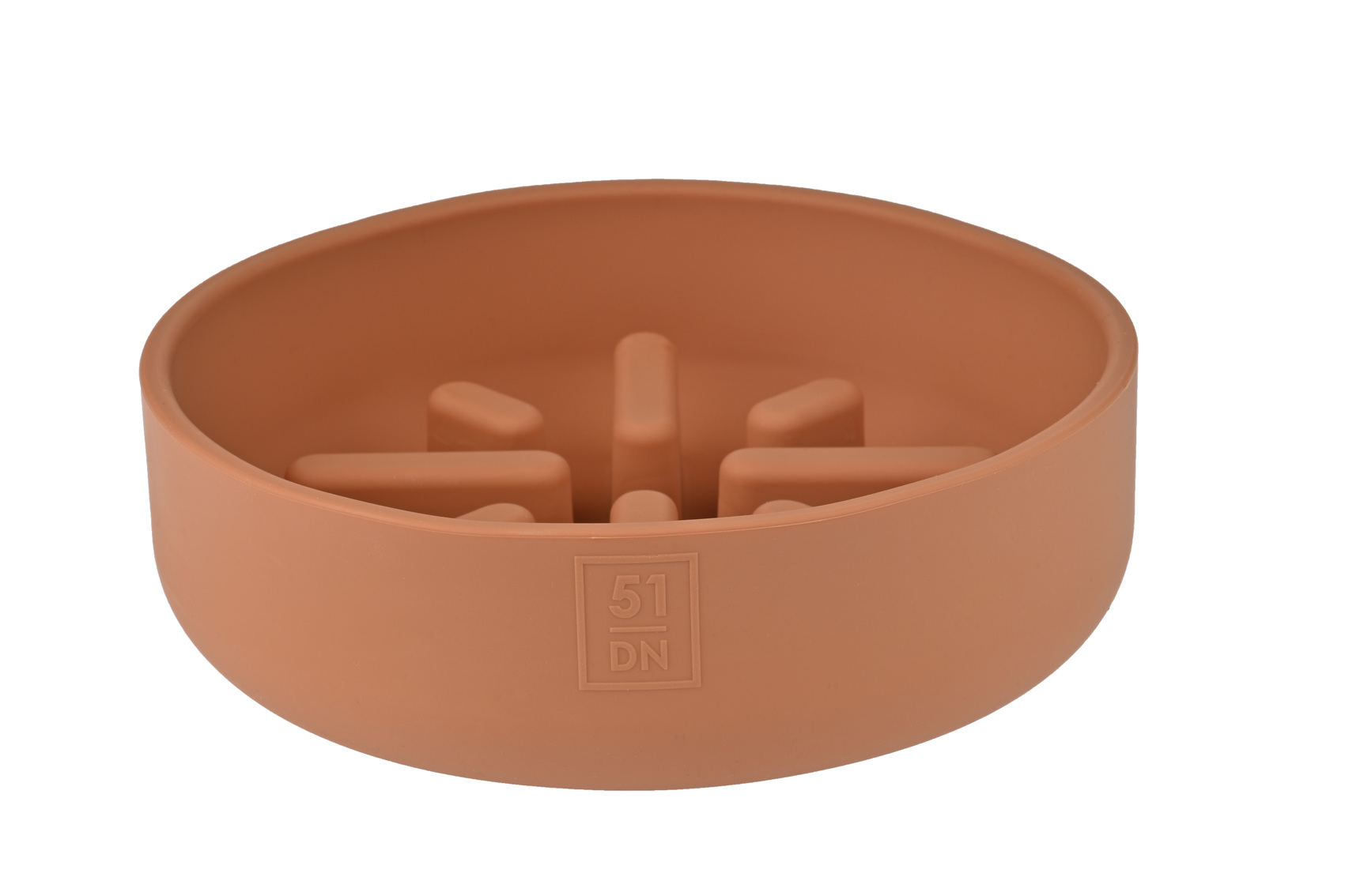 Slow Feeder Bowl 1400 ml für Schnellfresser - Farbe: Terracotta